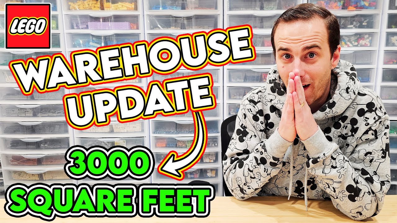 LEGO Warehouse Studio Update! 3000 Square feet!?