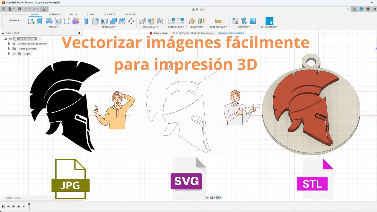 ⚠️Vectorizar Imágenes Fácilmente para Trabajos en Fusión 360 con ayuda de🔥Lightburn🔥