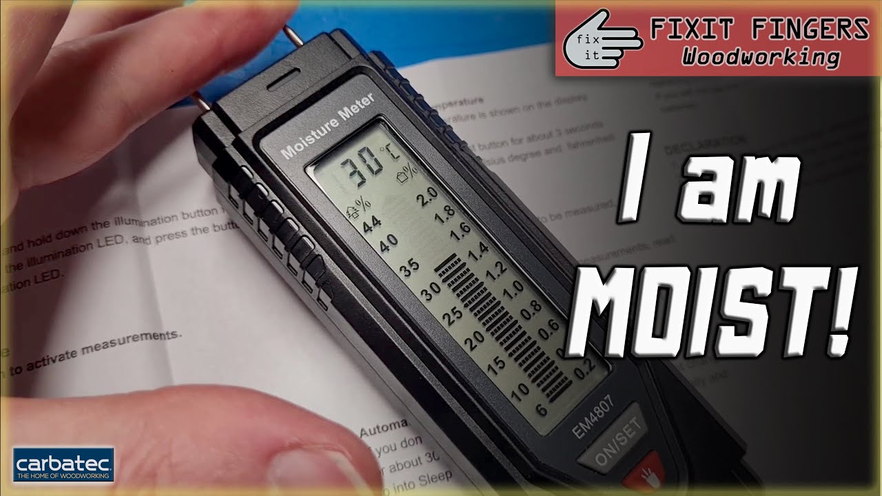 How Wet Is It? Wood Moisture Meter Testing (Carbatec CT-EM4807)
