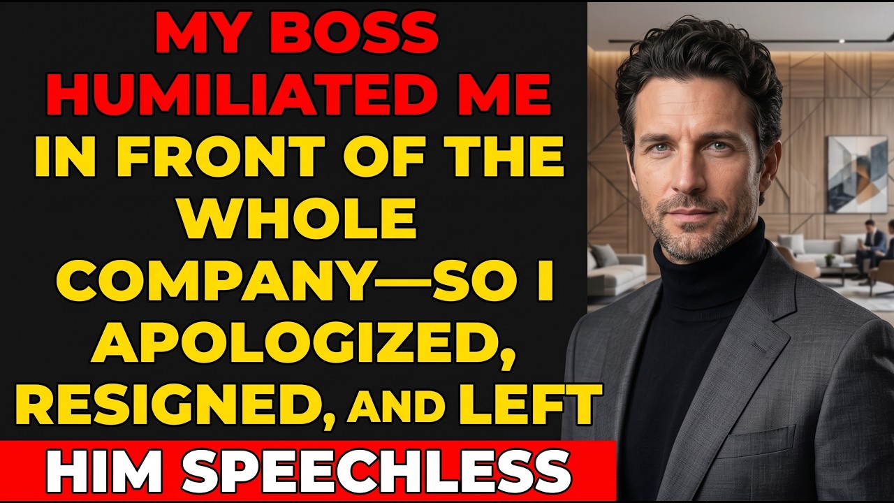 My Boss Publicly Humiliated Me in Front of Everyone&mdash;So I Apologized, Handed In My Resignation, and,