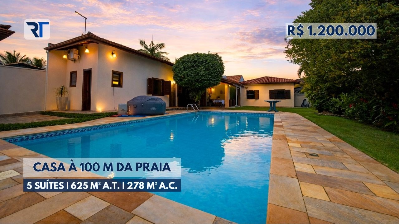 🔴 CASA À VENDA EM PERUÍBE | CASA TÉRREA COM PISCINA A 100M DO MAR