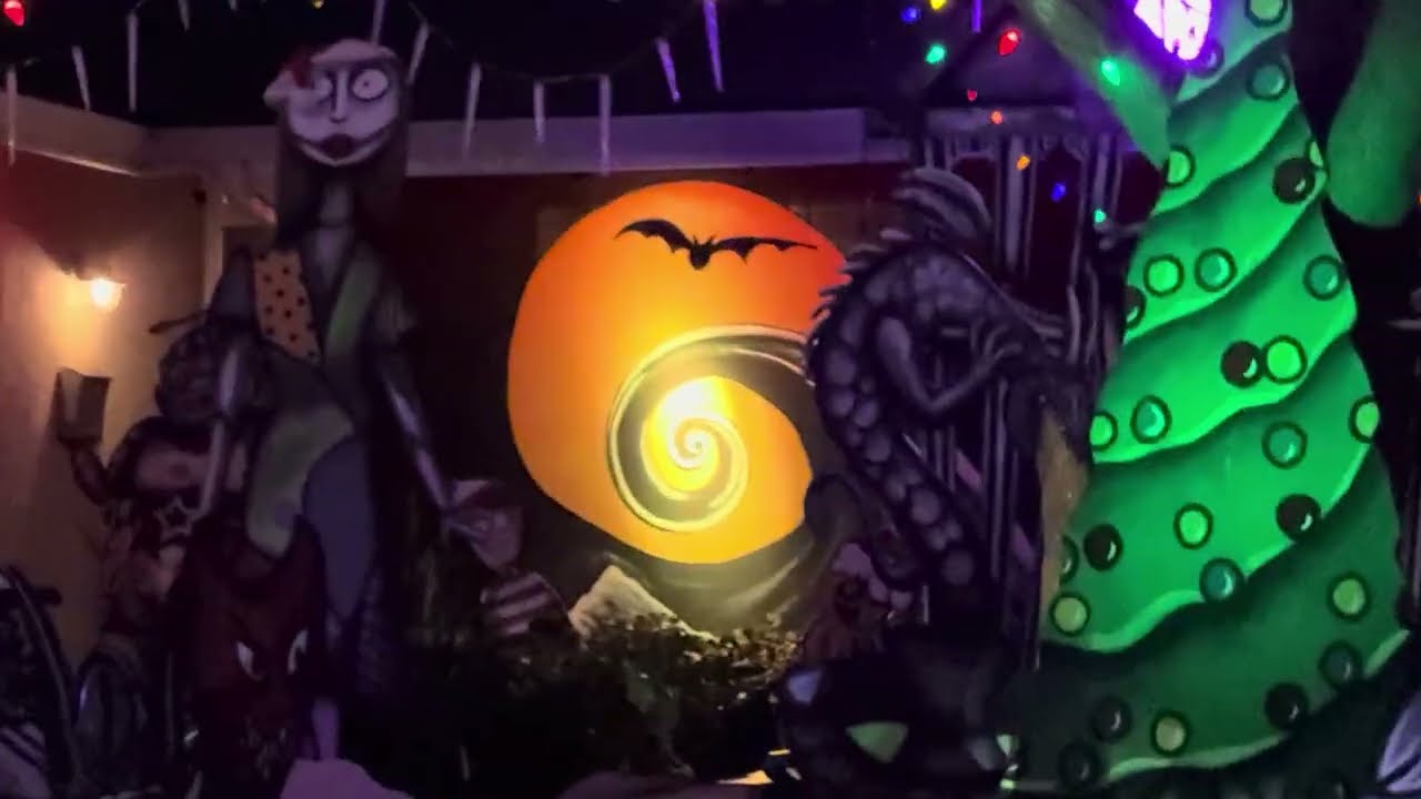 The Christmas lights, Jack Skellington house Concord, California Clayton Road  SF bay -|| AGS || ￼