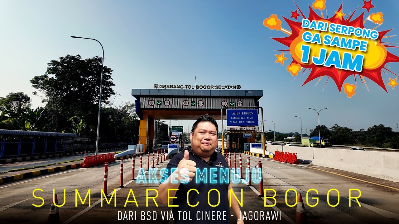 Akses Menuju Summarecon Bogor dari BSD Serpong (Gerbang Tol BSD Timur 1) via Tol Cinere-Jagorawi