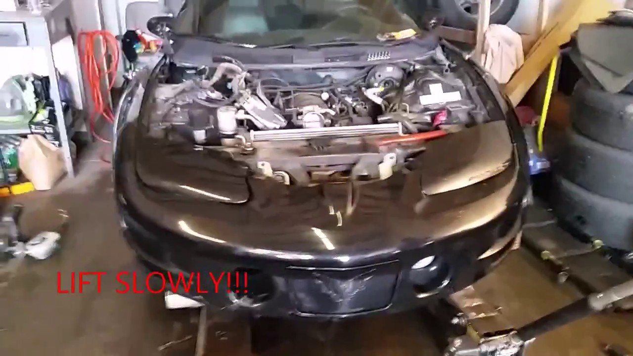 How to remove LS1 T56 from Pontiac Trans Am Camaro F-Body for my 240sx LS1 Build Engine Removal