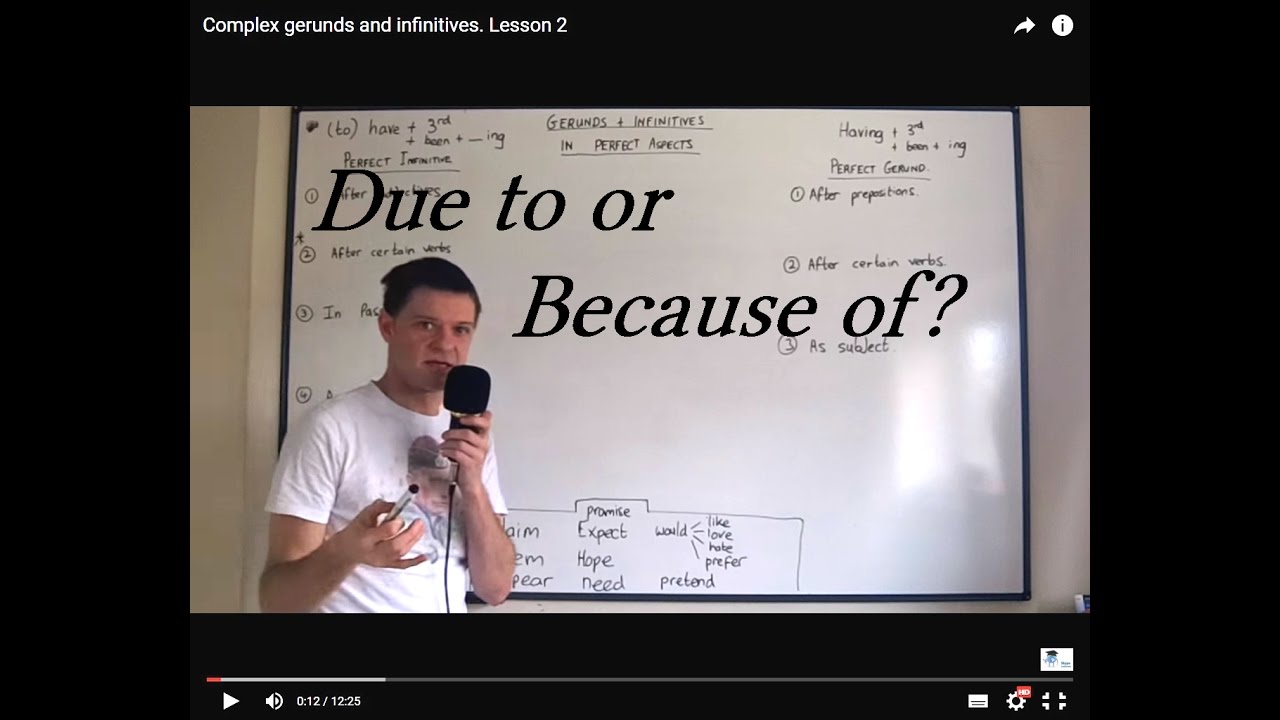Due to or because of?