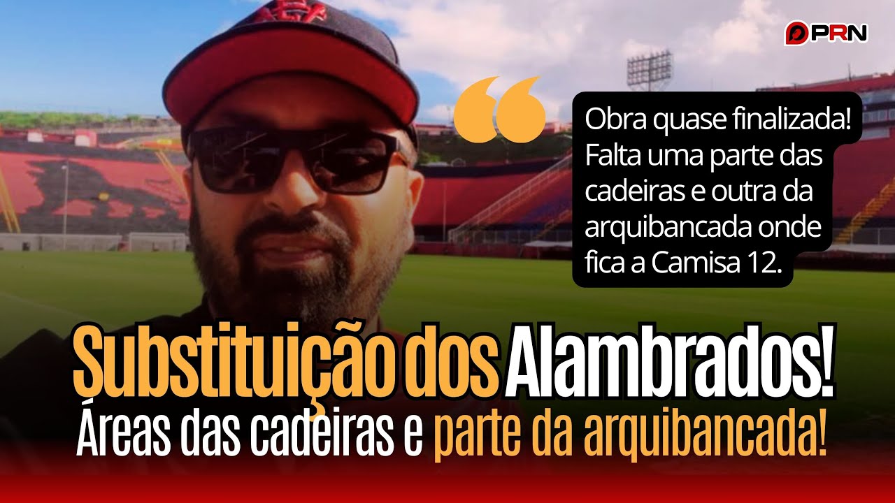 *QUASE PRONTO! ATUALIZAÇÃO DA OBRA DE SUBSTITUIÇÃO DOS ALAMBRADOS PELOS PAINÉIS DE VIDRO TEMPERADO*