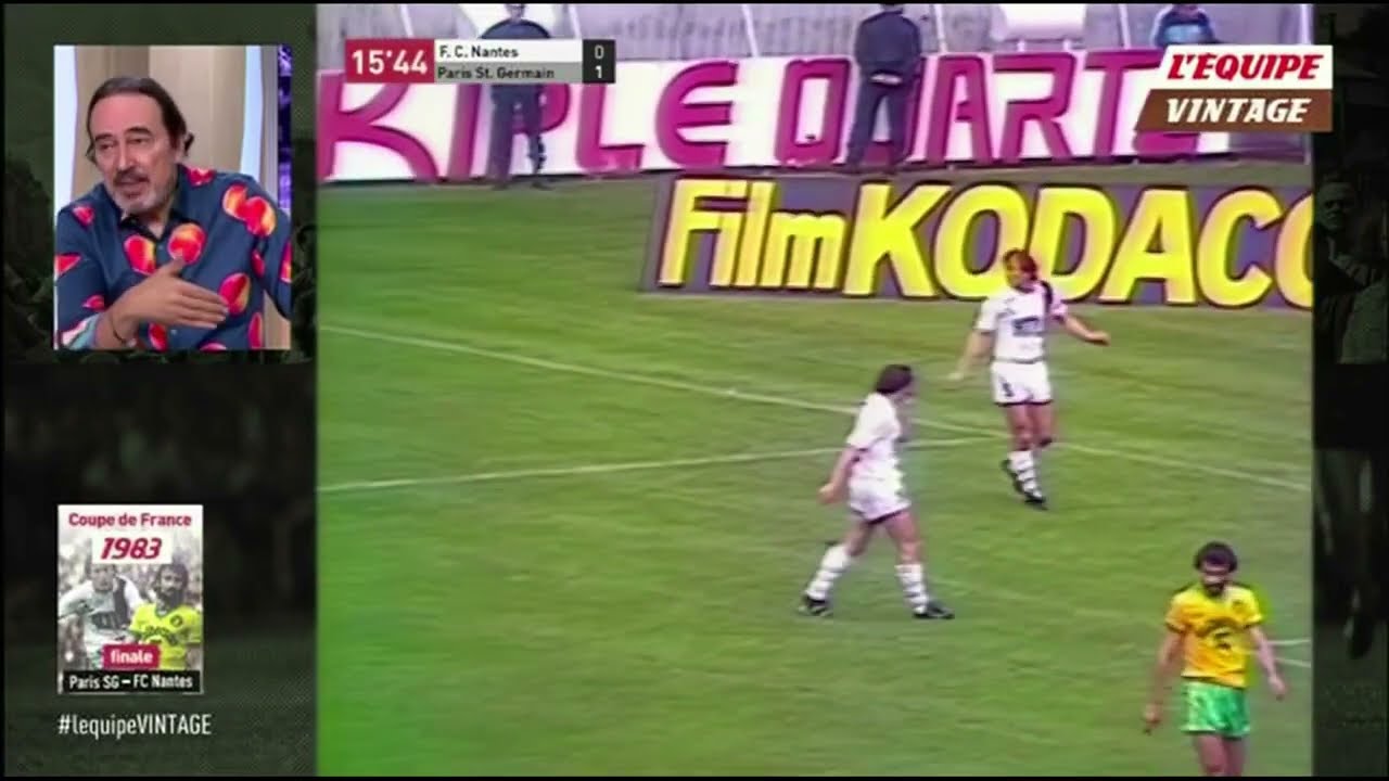1982/83, PSG/NANTES, finale Coupe de France - L'EQUIPE VINTAGE (2017) avec D.Roustan et JM.Pilorget
