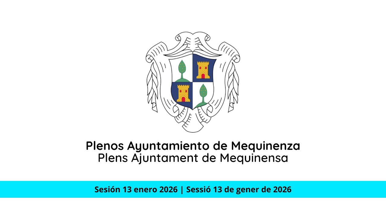 Sesión ordinaria de pleno del martes 13 de enero de 2026