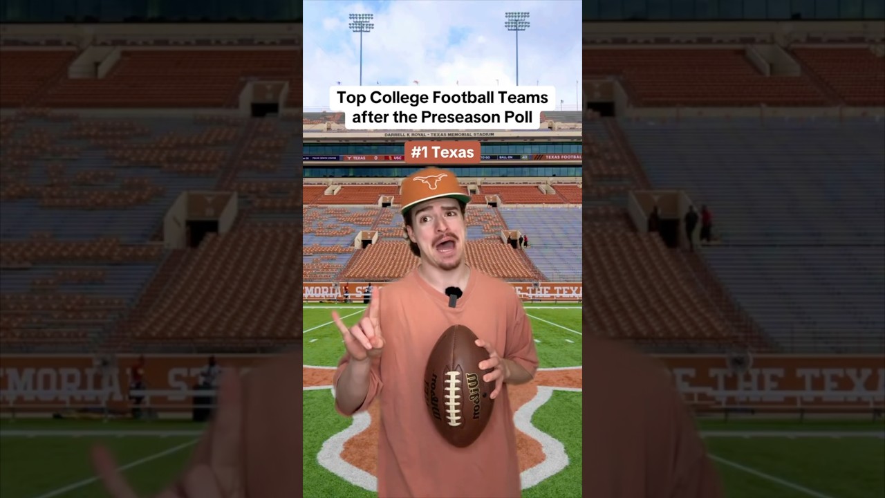 Top College Football teams after the Preseason Poll🔥🏈