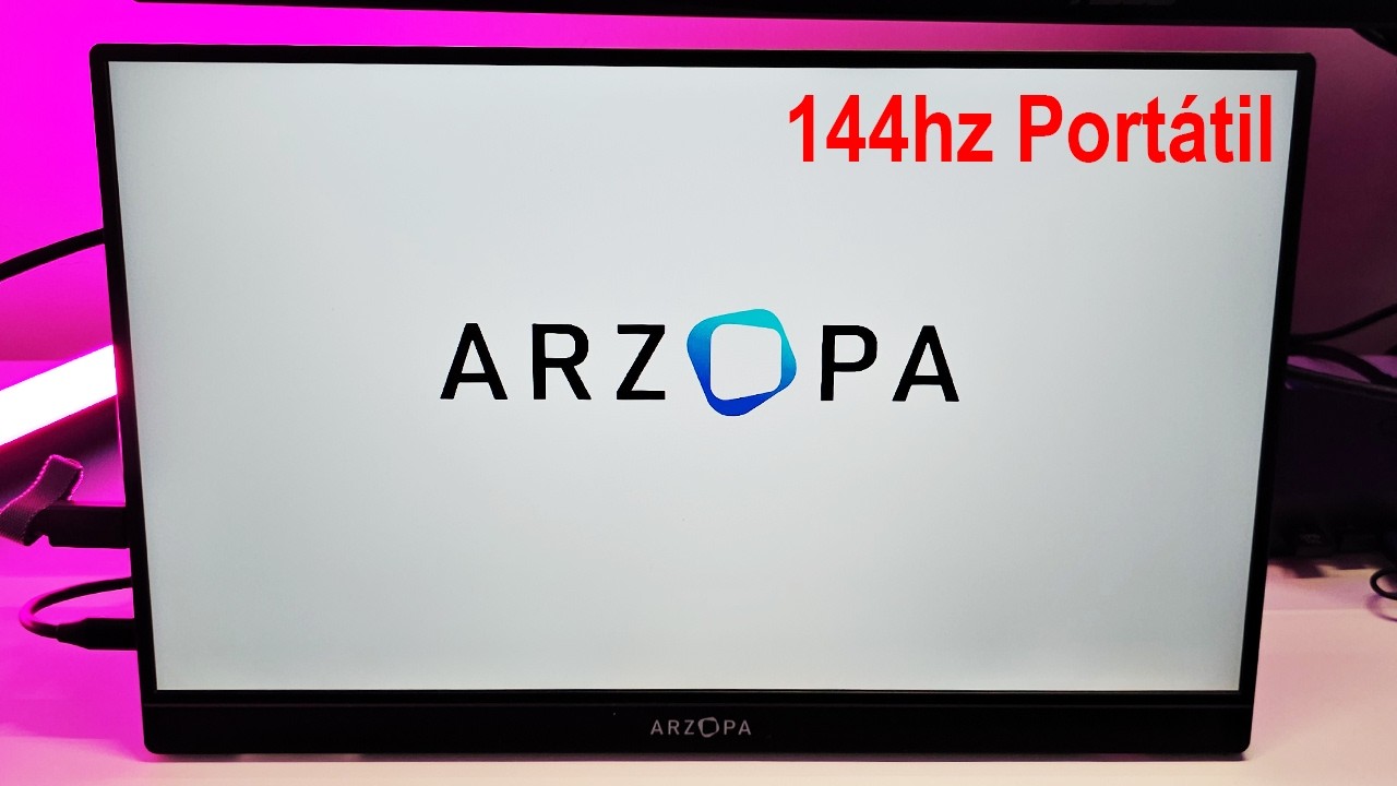 Vale a pena? Monitor Port&aacute;til Arzopa IPS 144hz. Estoque no Brasil!