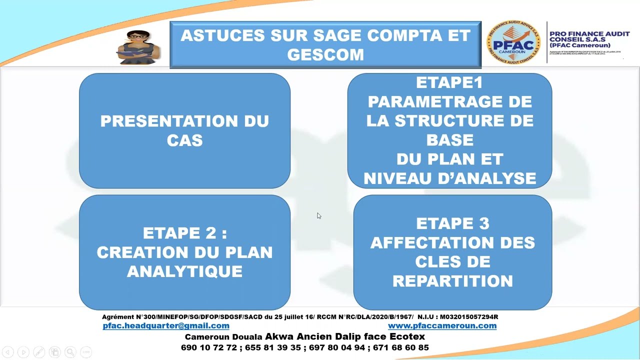 GESTION ANALYTIQUE SUR SAGE COMPTA PREMIÈRE ÉTAPE