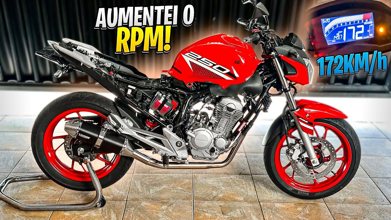RPM + QUASE EXPLODIU MOTOR DA TWISTER 250 COM COMANDO E DORE