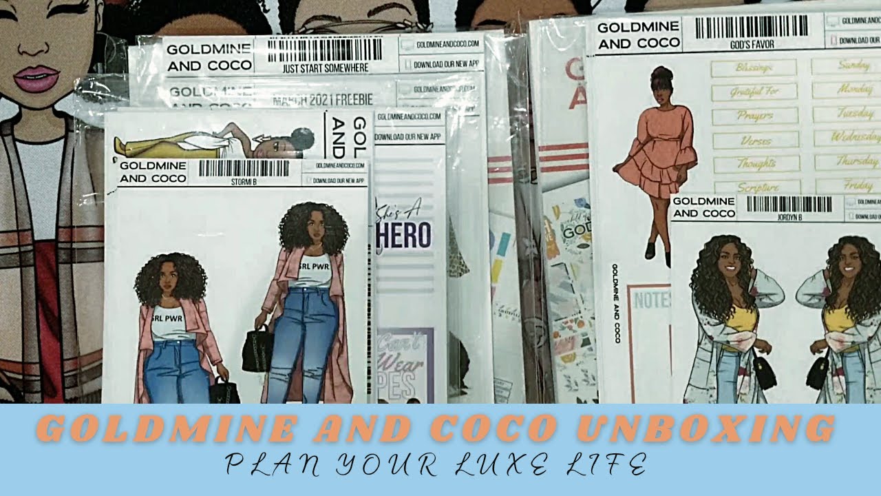 Flip-Through & Unboxing @goldmineandcoco //Planner Girl * Jesus Girl * Shero Collections