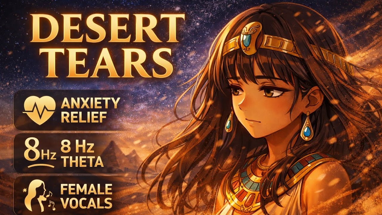 Desert Tears — 2 Hour Meditation Music with 8 Hz Theta Frequency & Ethereal Female Vocals