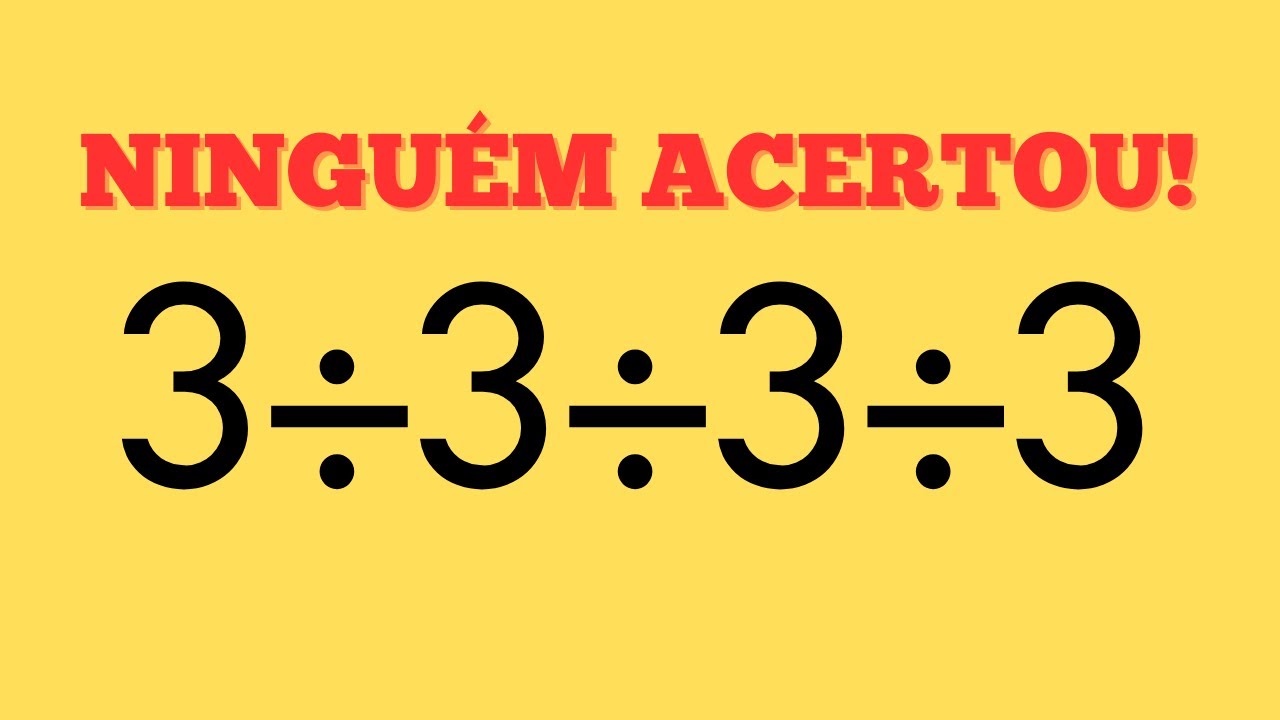 MATEMÁTICA BÁSICA - QUAL O VALOR DA EXPRESSÃO ?