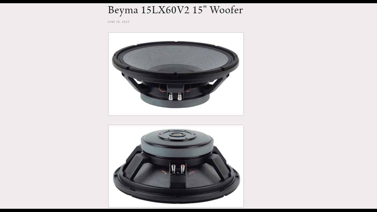 Beyma 15LX60V2 15
