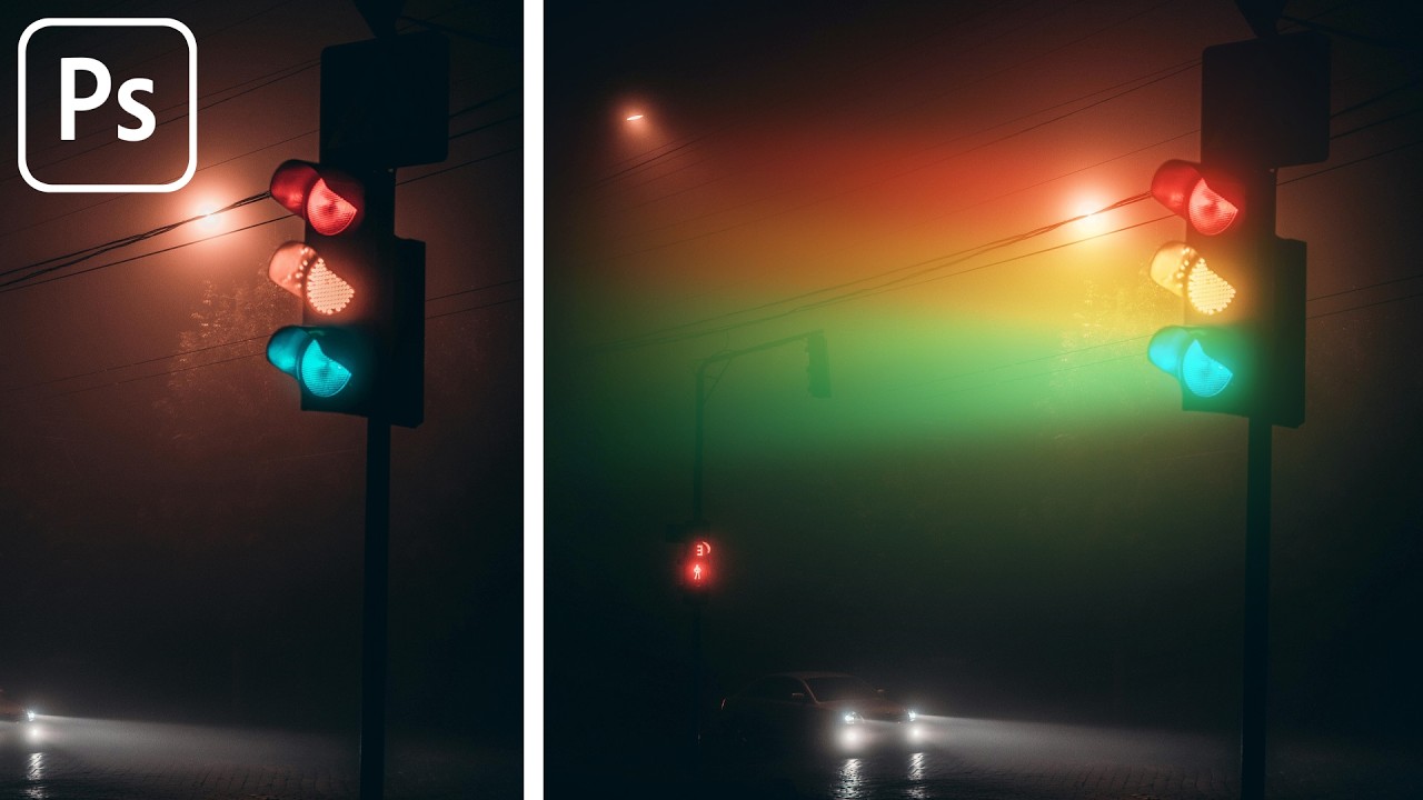 Photoshop Light Effect - Glowing Effect - Glowing Beam Lighting 2025