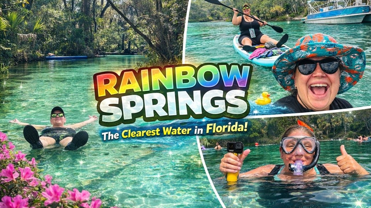 This Florida River Looks FAKE...Paddle Boarding Rainbow River To The Secret Spot At Rainbow Springs