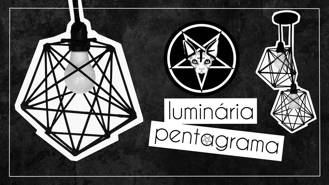 Luminária Pentagrama | Decoração gastando pouco