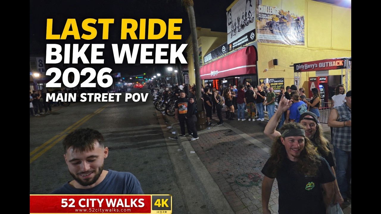 Last Ride Down Main Street! Daytona Bike Week 2026 Ending Night POV E-Scooter Ride 4K