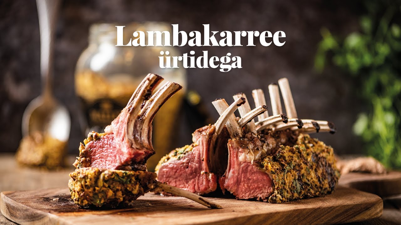 Lambakarree &uuml;rtidega | Retsept | Big Green Egg