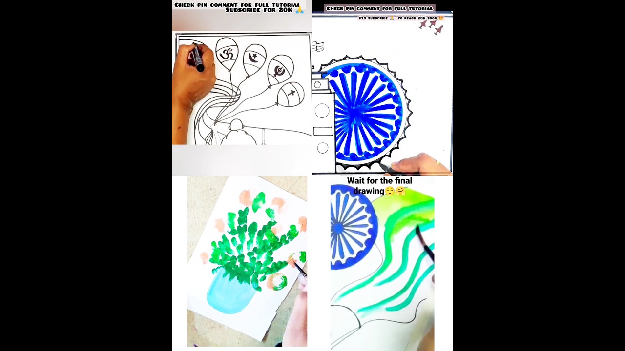 🇮🇳Best 4 republic day drawing ❤️#republicday  #indianflag  #indian #republic