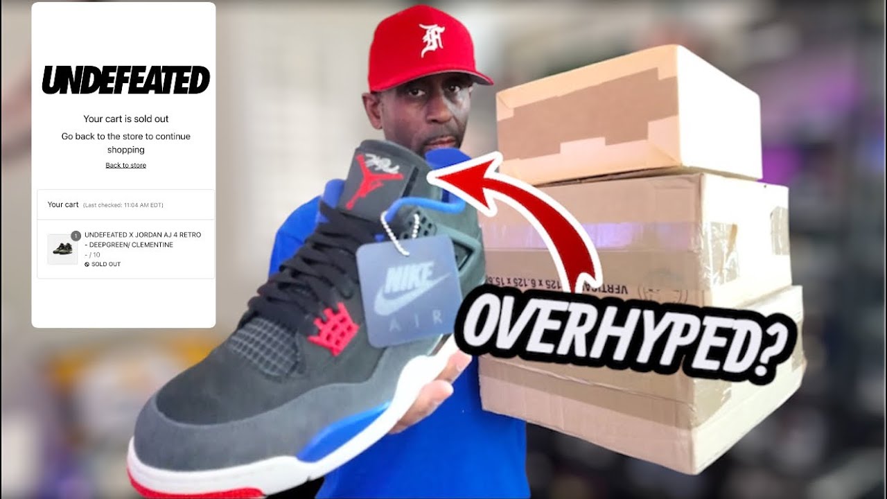 Air Jordan 4 UNDEFEATED Online Drop Disappointing? | UNBOXING Recent Sneaker Pickups 
