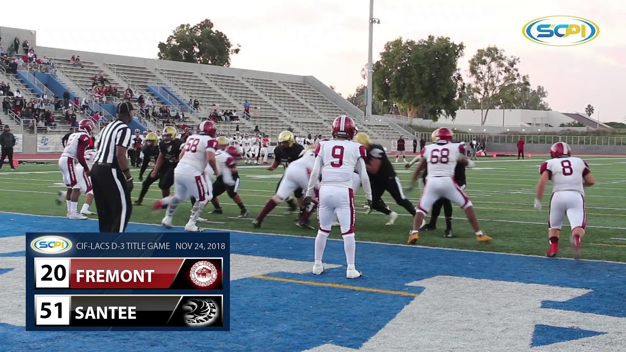 HIGHLIGHTS: Santee 51 Fremont 20 (D-3 Final)