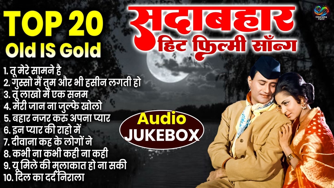 Top 10 Old Is Gold Filmi Hindi Song - तू लाखो में एक सनम  सदाबहार हिट फिल्मी सॉन्ग - Old Is Gold