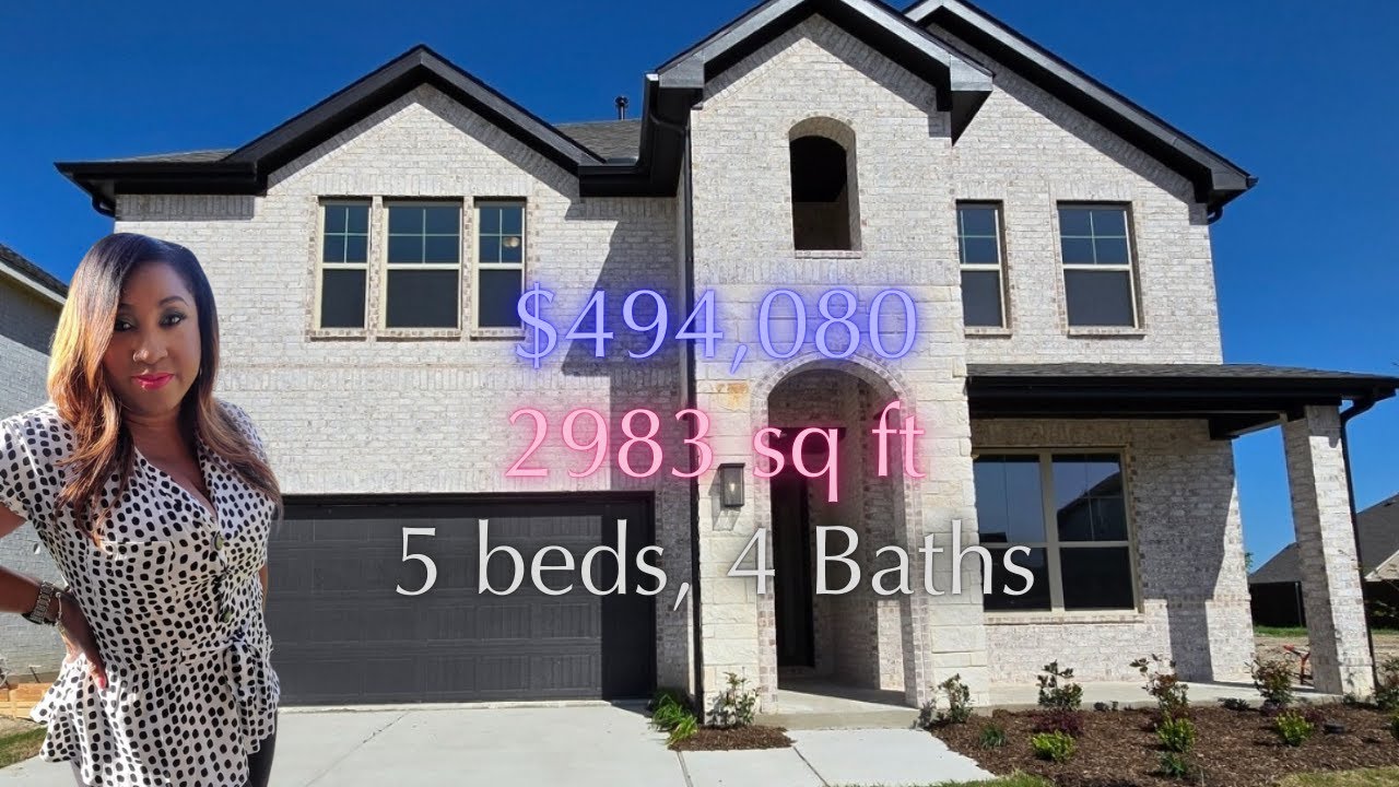 Inside the Cypress II | 5 Bed 4 Bath New Construction Home in Red Oak TX | HistoryMaker Homes