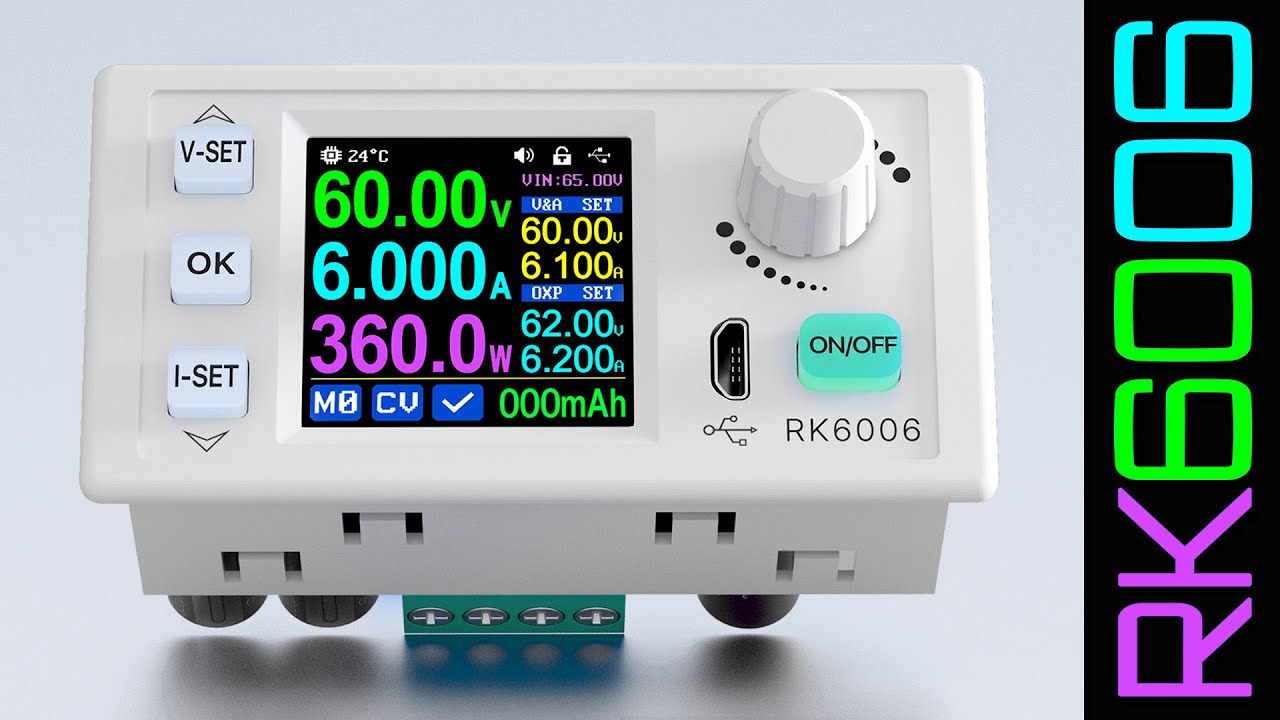 RIDEN RK6006-BT: небольшой конвертер напряжения на 360W с хорошими характеристиками