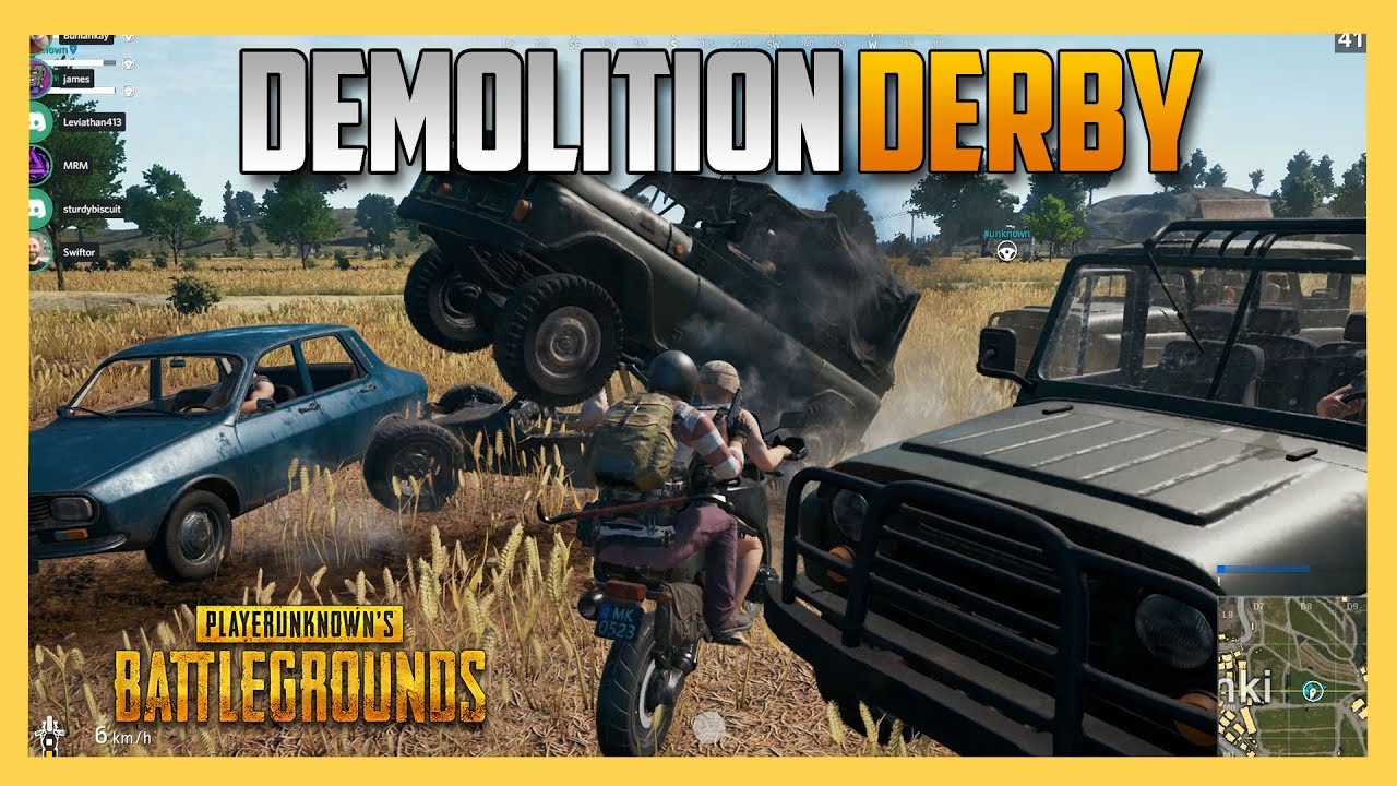 Demolition Derby in PUBG Battlegrounds! | Swiftor
