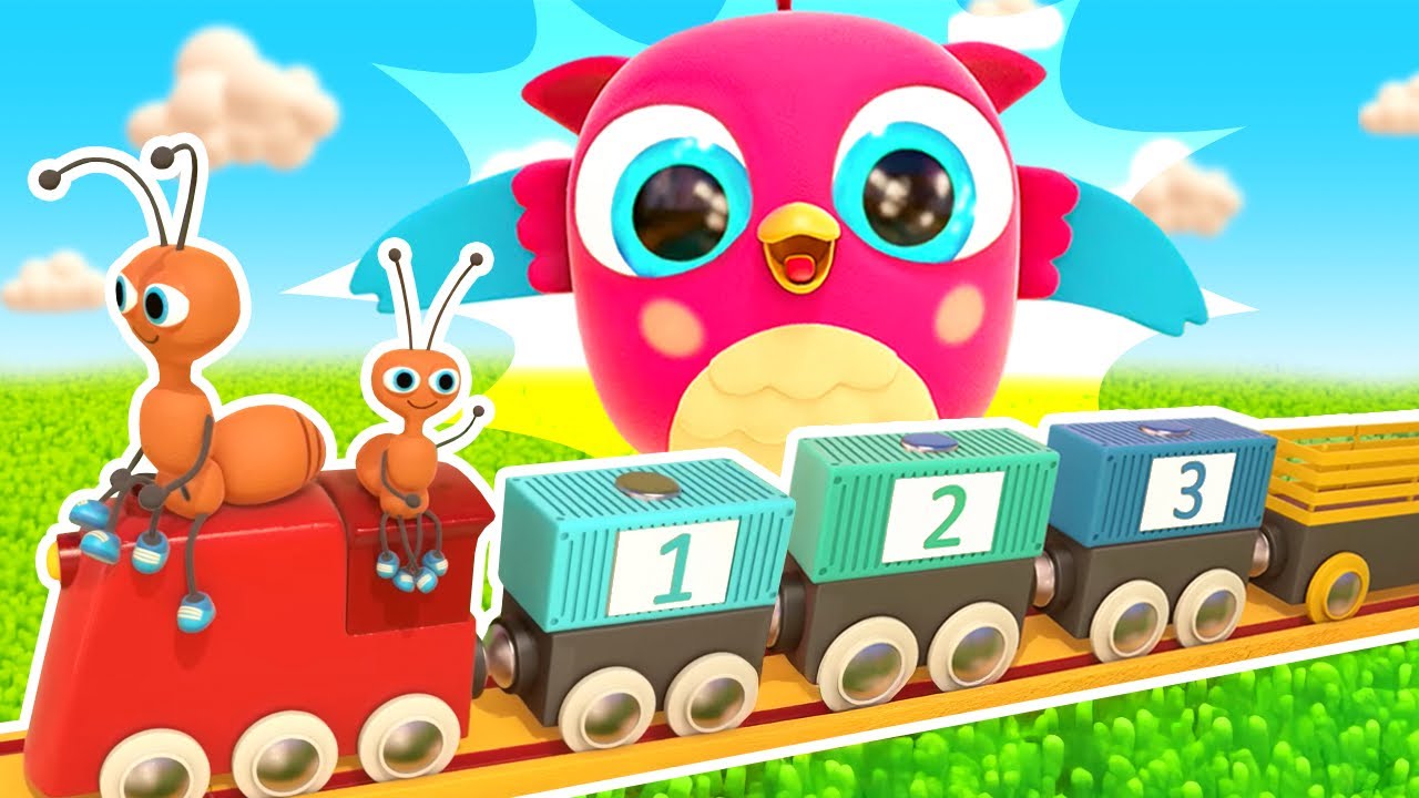 🦉 🚂 El B&uacute;ho Hop Hop construye un ferrocarril para los trenes de juguete.