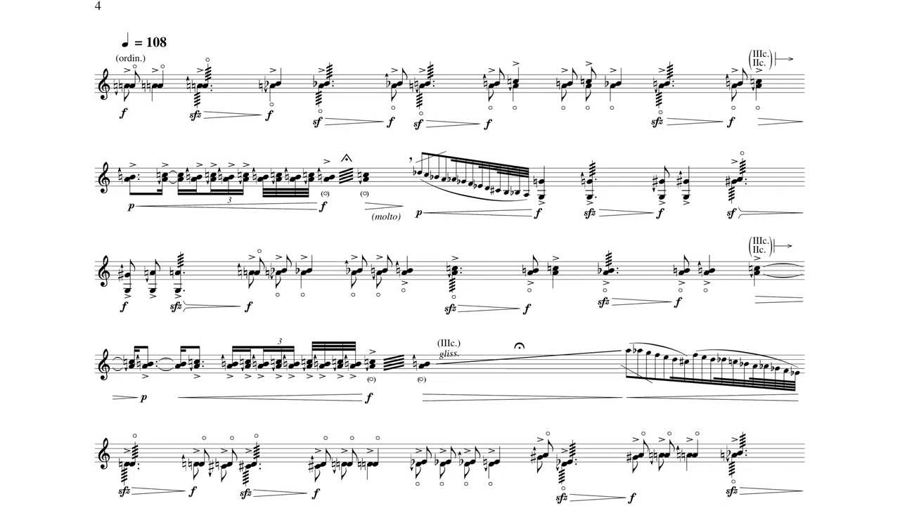 Ivan Fedele: THRILLING WINGS (2014) per violino