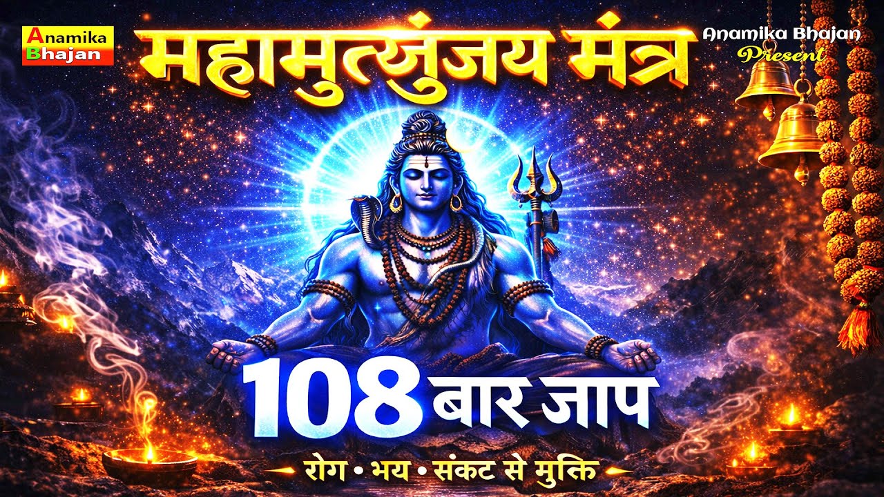 ॐ त्र्यम्बकं यजामहे I महामृत्युंजय मंत्र 108 बार। Mahamrityunjay Mantra 108 times  SPECIAL MANTRA