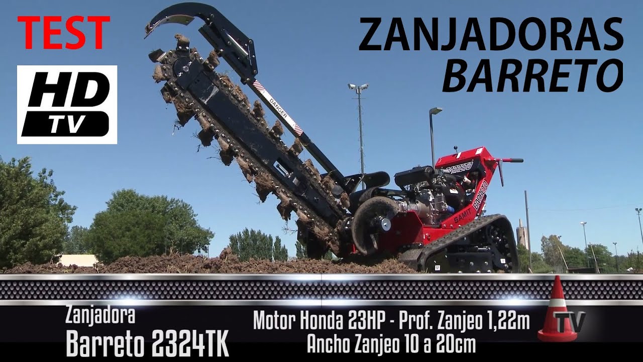 P18 - [1 de 3] - TEST Zanjadoras BARRETO 2324TK - Origen USA