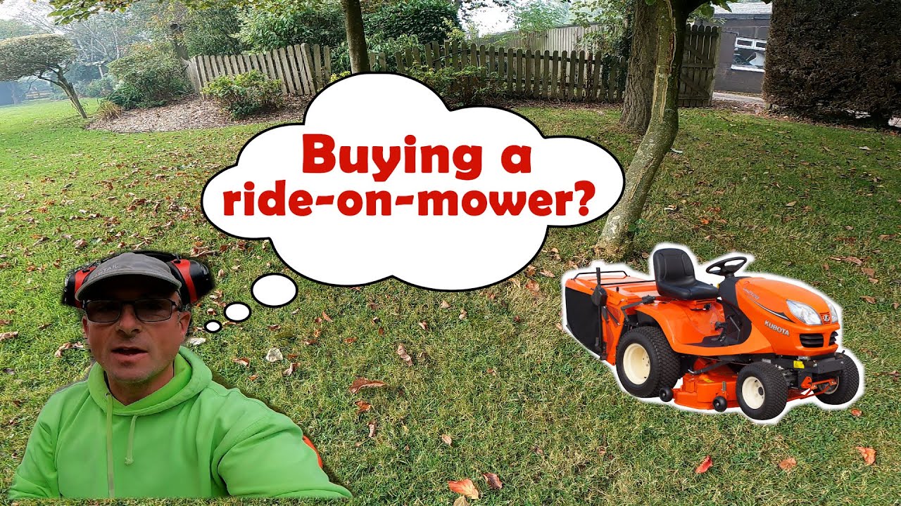Using a ride-on-mower to collect leaves