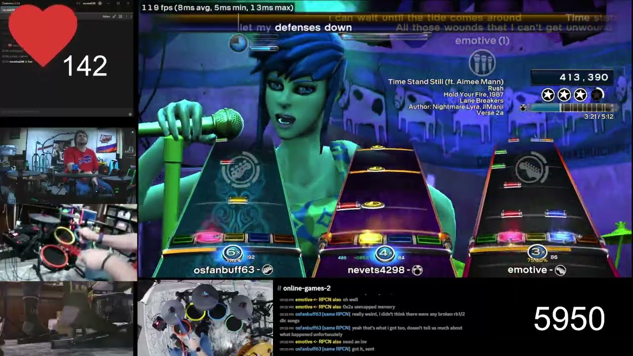 Time Stand Still by Rush - Band Ones Rock Band 3 Deluxe RPCS3
