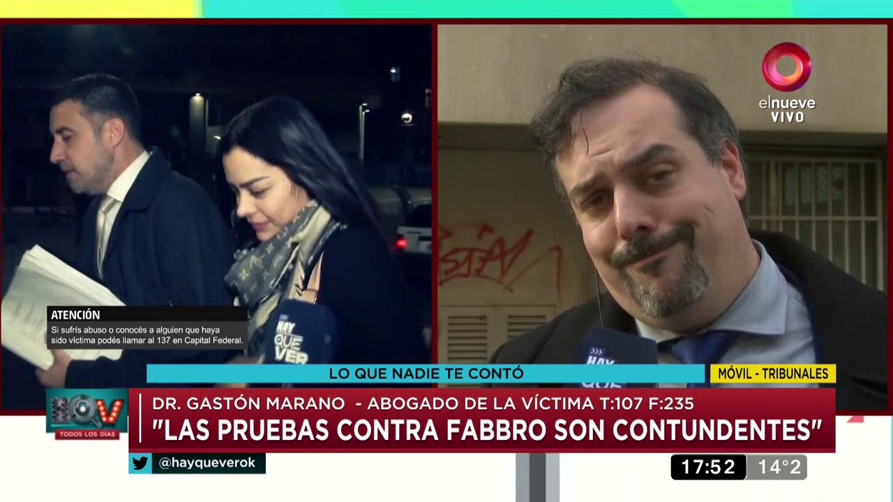 Abogado de la víctima: 'Las pruebas contra Fabbro son contundentes'