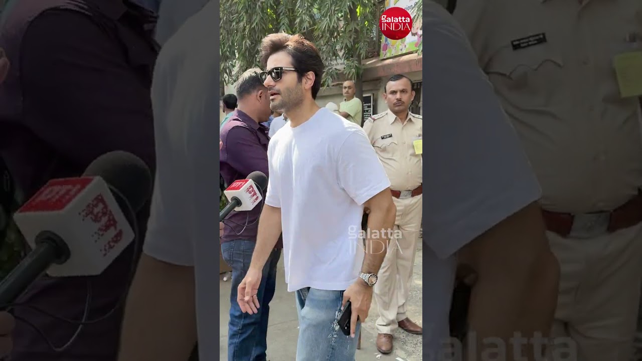 Karan Tacker Arrived To Cast His Vote at the polling booth today🤍
