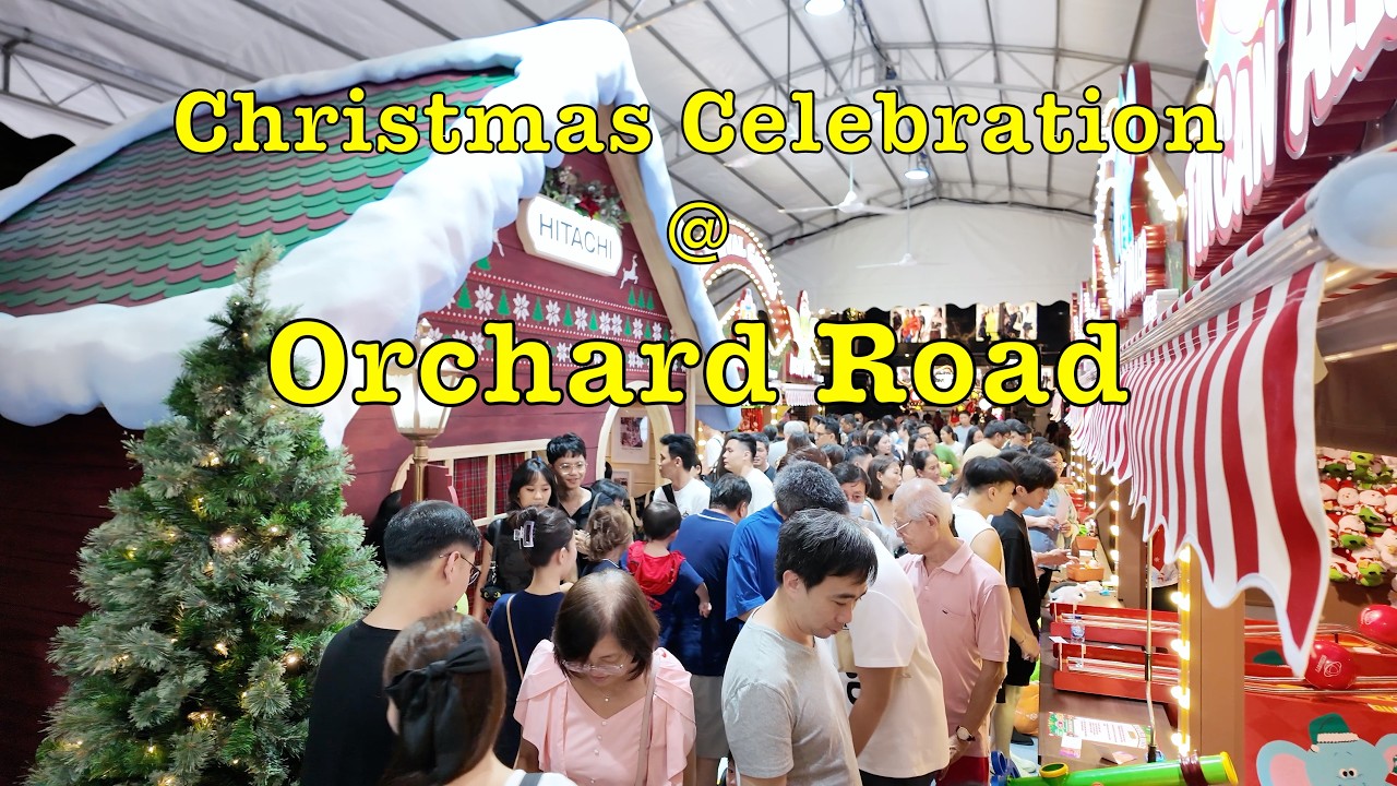 乌节路圣诞节亮灯 Orchard Road Christmas Light-Up 2025 #singapore #christmas #nightwalk  #orchardroad