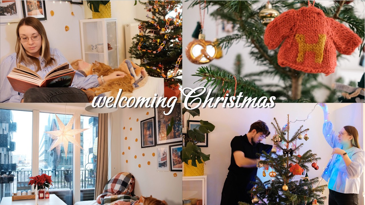 creating magical christmas atmosphere with home decor, crafts, tree decorating & cozy traditions 💛