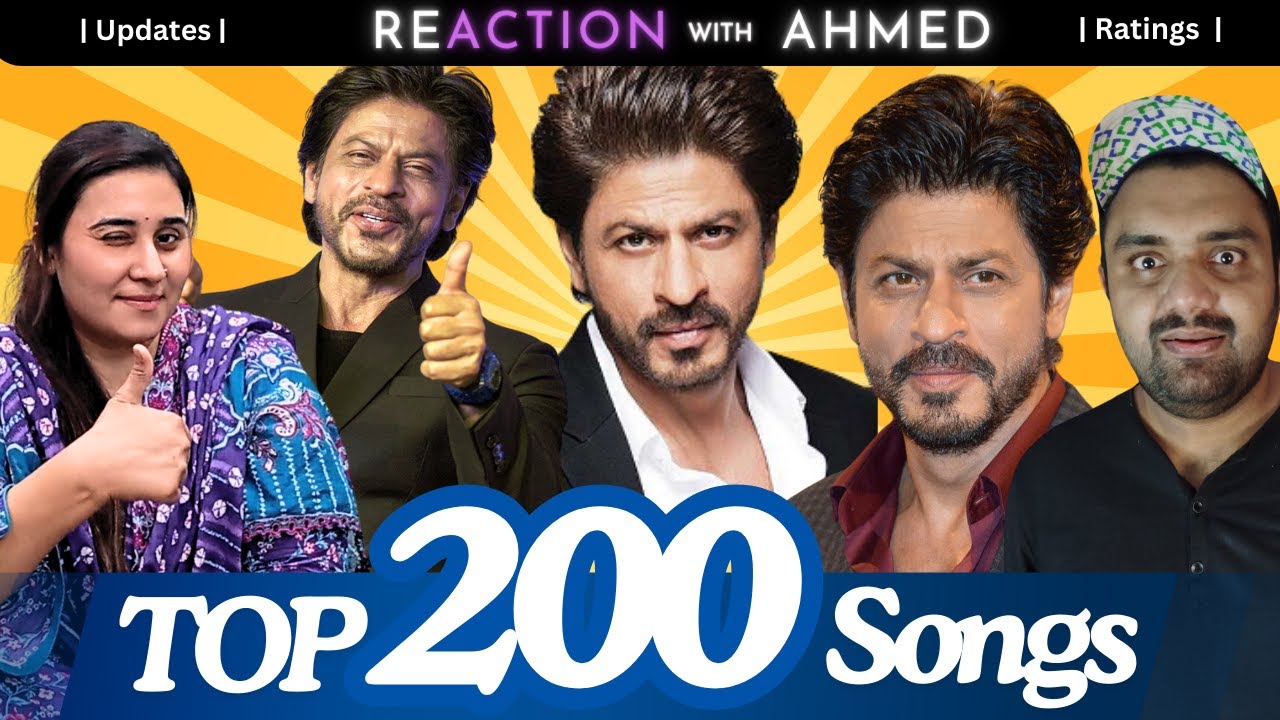 Pakistani Couple Reacting to 200 Iconic Shah Rukh Khan Songs | King Khan's Musical Legacy