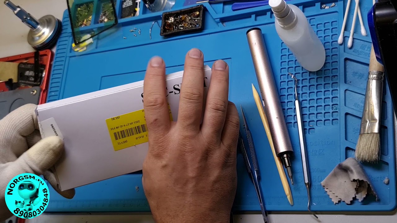 Замена аккумулятора оригинал на Samsung note 8 SM-N950F