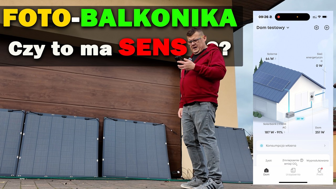 FOTOBALKONIKA do bloku... Czy to ma sens ? ANKER SOLIX Fotowoltaika BALKONOWA