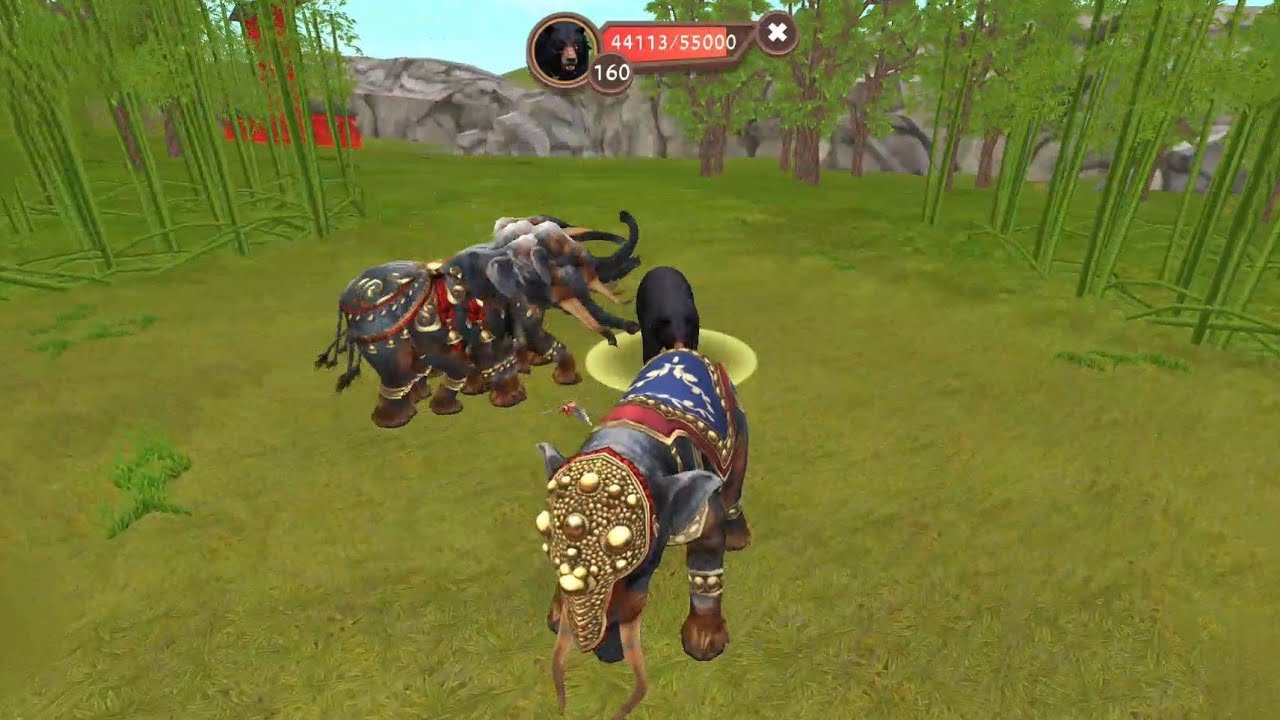 ELEPHANT 🐘 VS ALL BOSSES IN THE WILDCRAFT WILD WORLD 🌎 Defeating all bosses