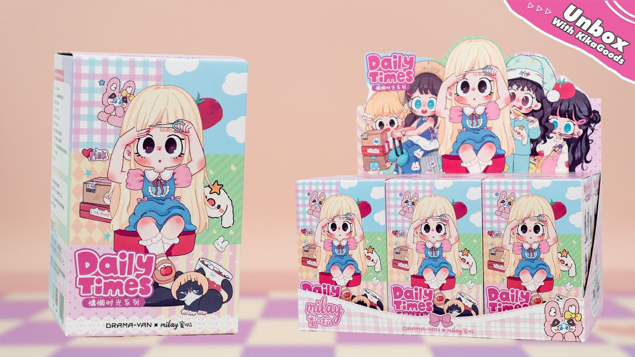 Unboxing Milay Daily Times Series Blind Box #kikagoods #unboxing #asmr #toys #doll #cute #figure