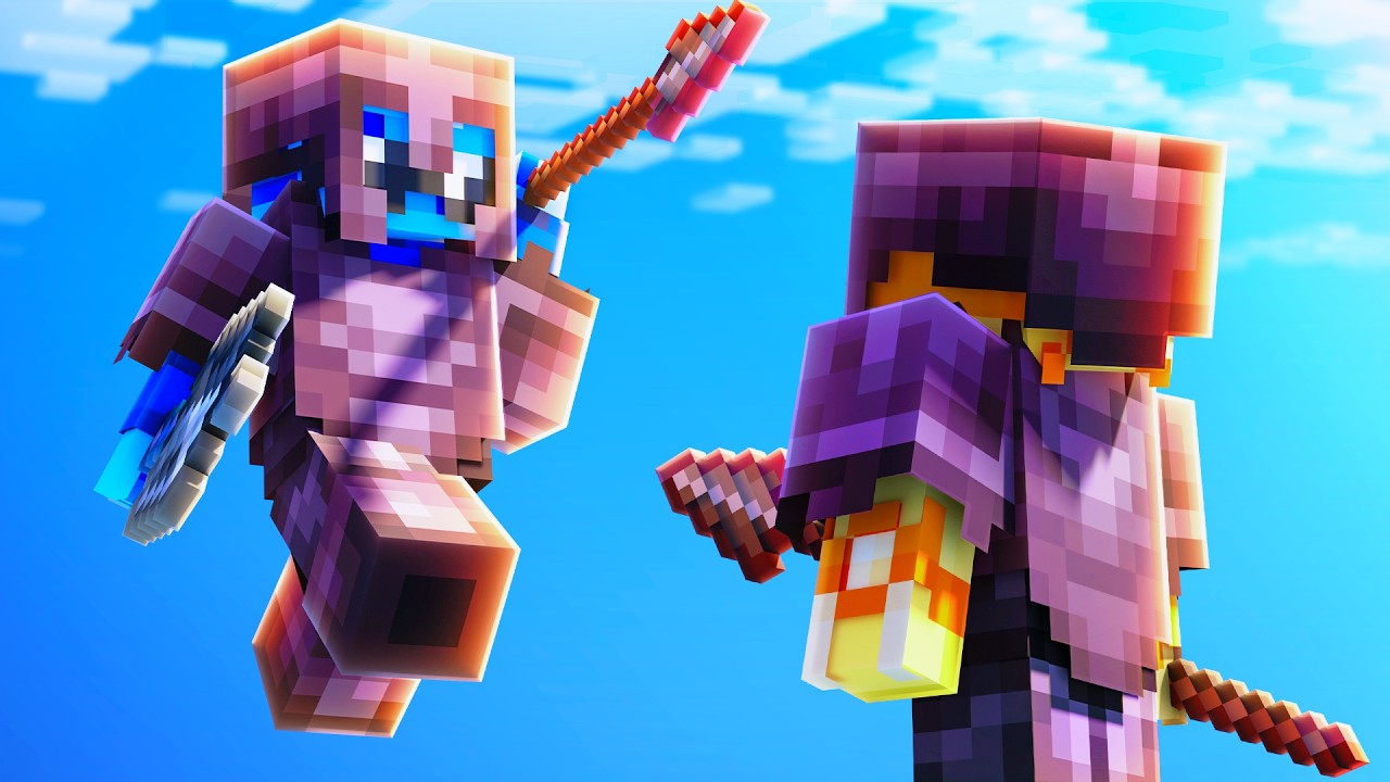 Я освоил копье в Minecraft Bedrock...