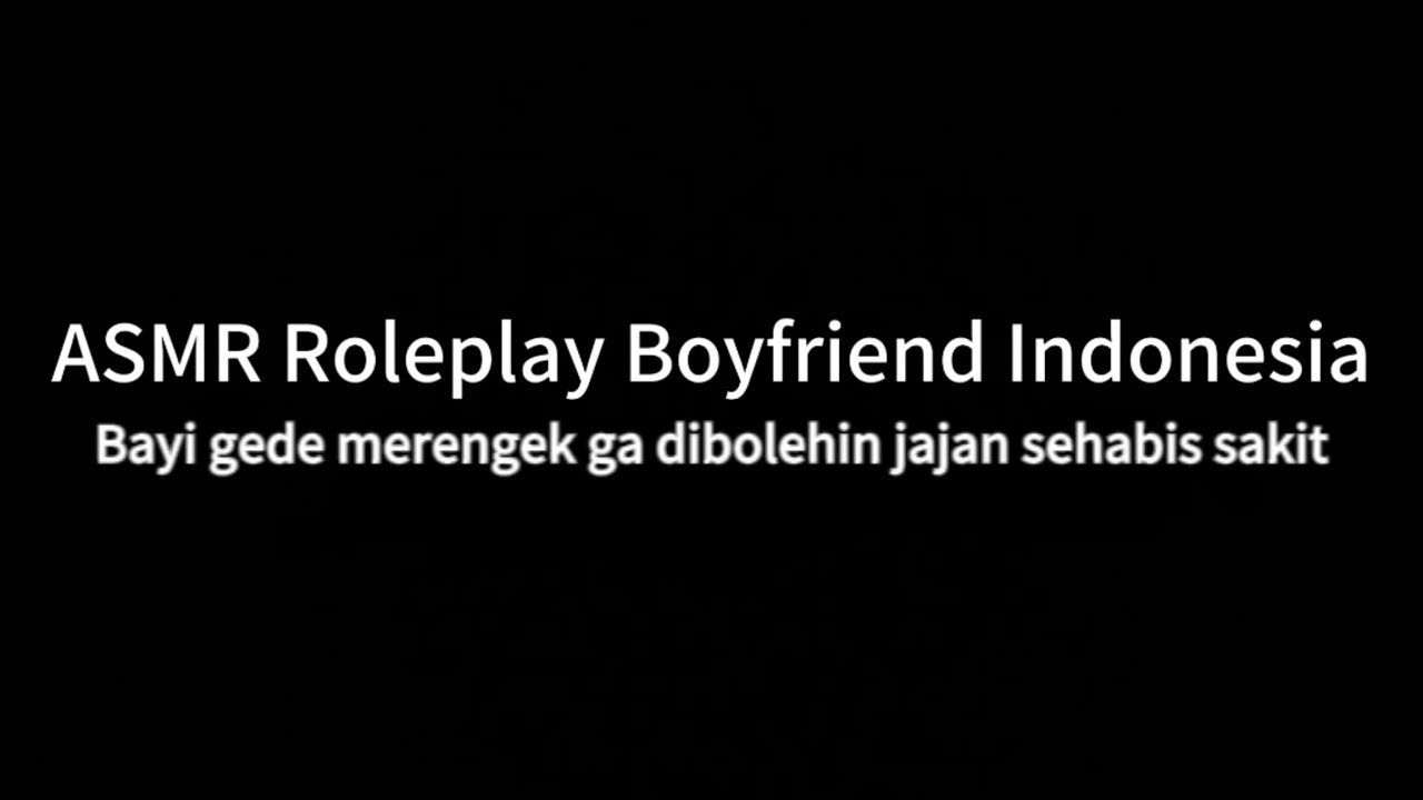 ASMR ROLEPLAY HUSBAND INDONESIA | Aku sudah sembuh aku mau jajan!!