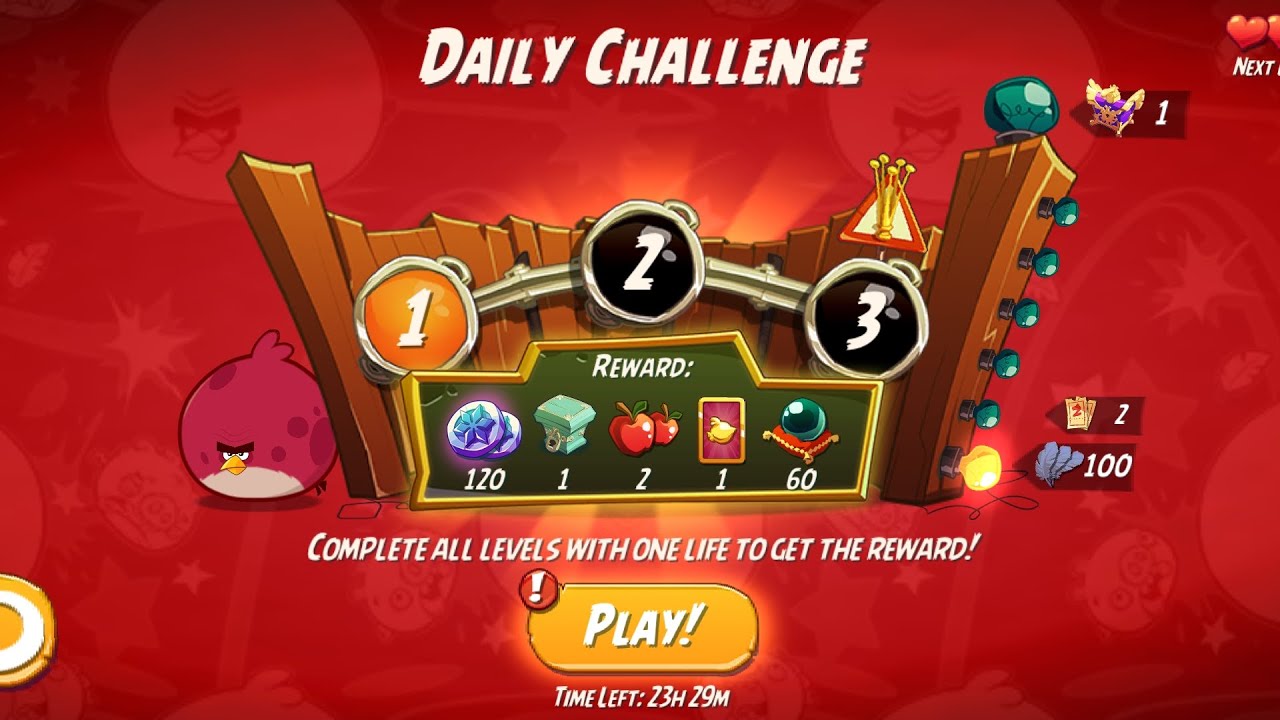 Angry Birds 2: Daily Challenge (28-December-2025) | Year Ending Season
